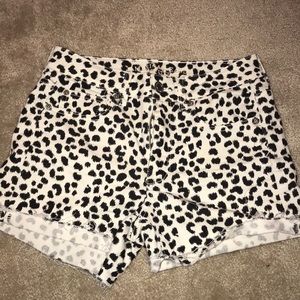 Cheetah Print High Waisted Shorts